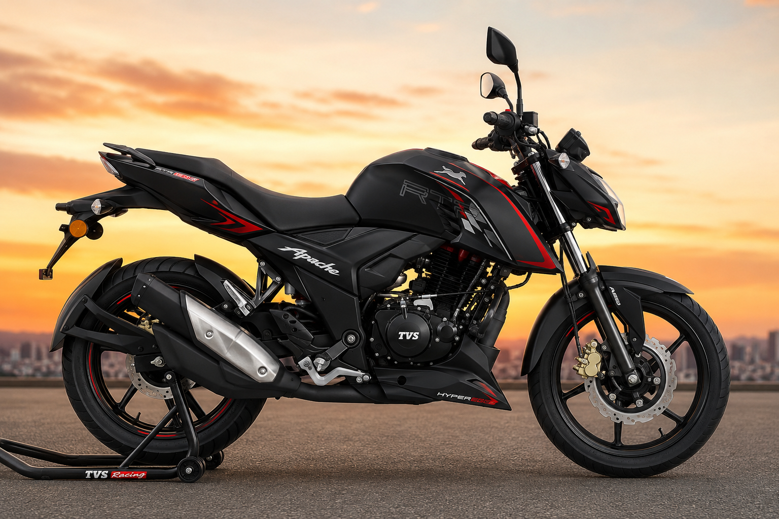 TVS Apache RTR 160 4V side profile