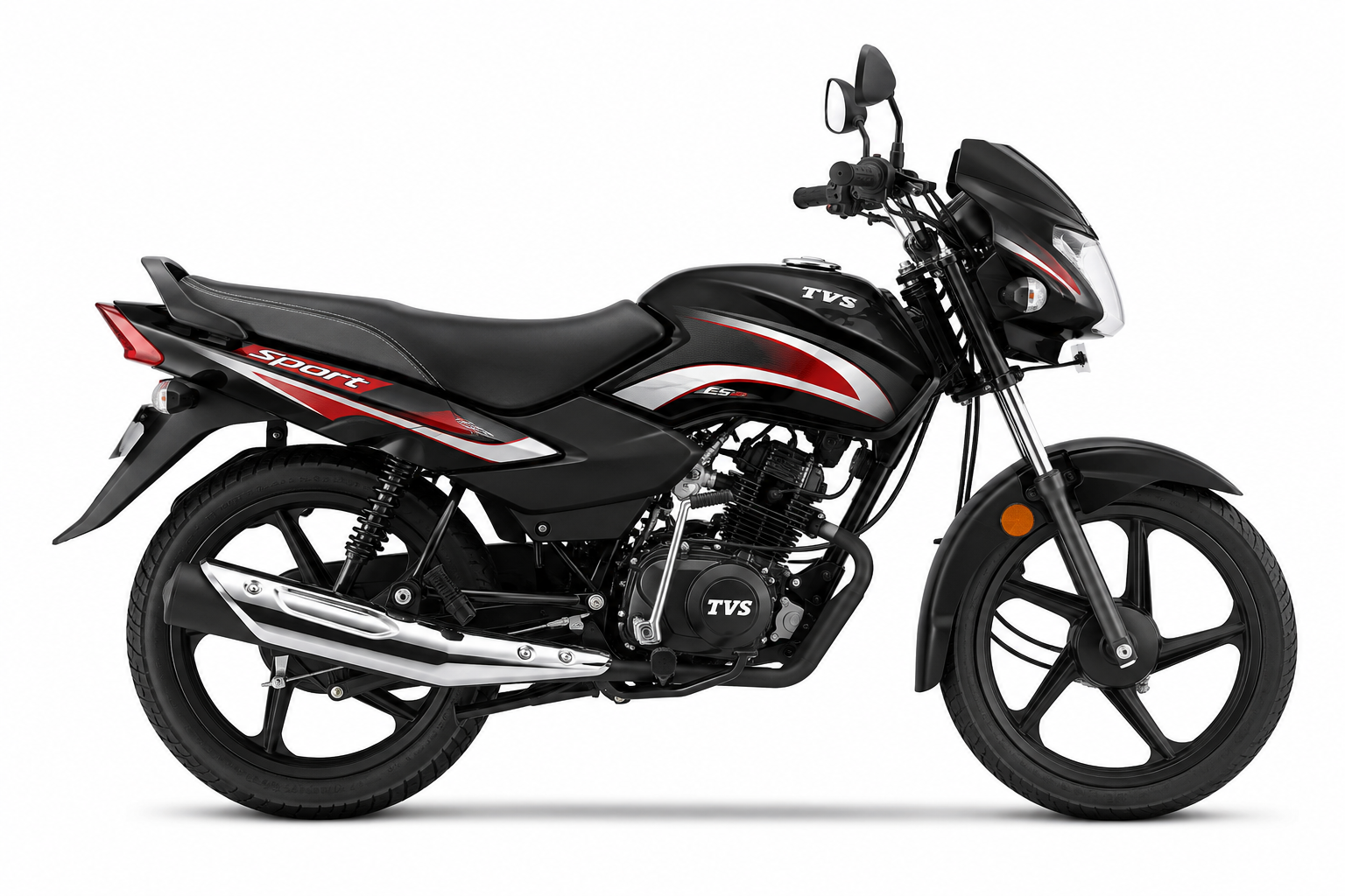 TVS Sport 2026 commuter motorcycle side profile