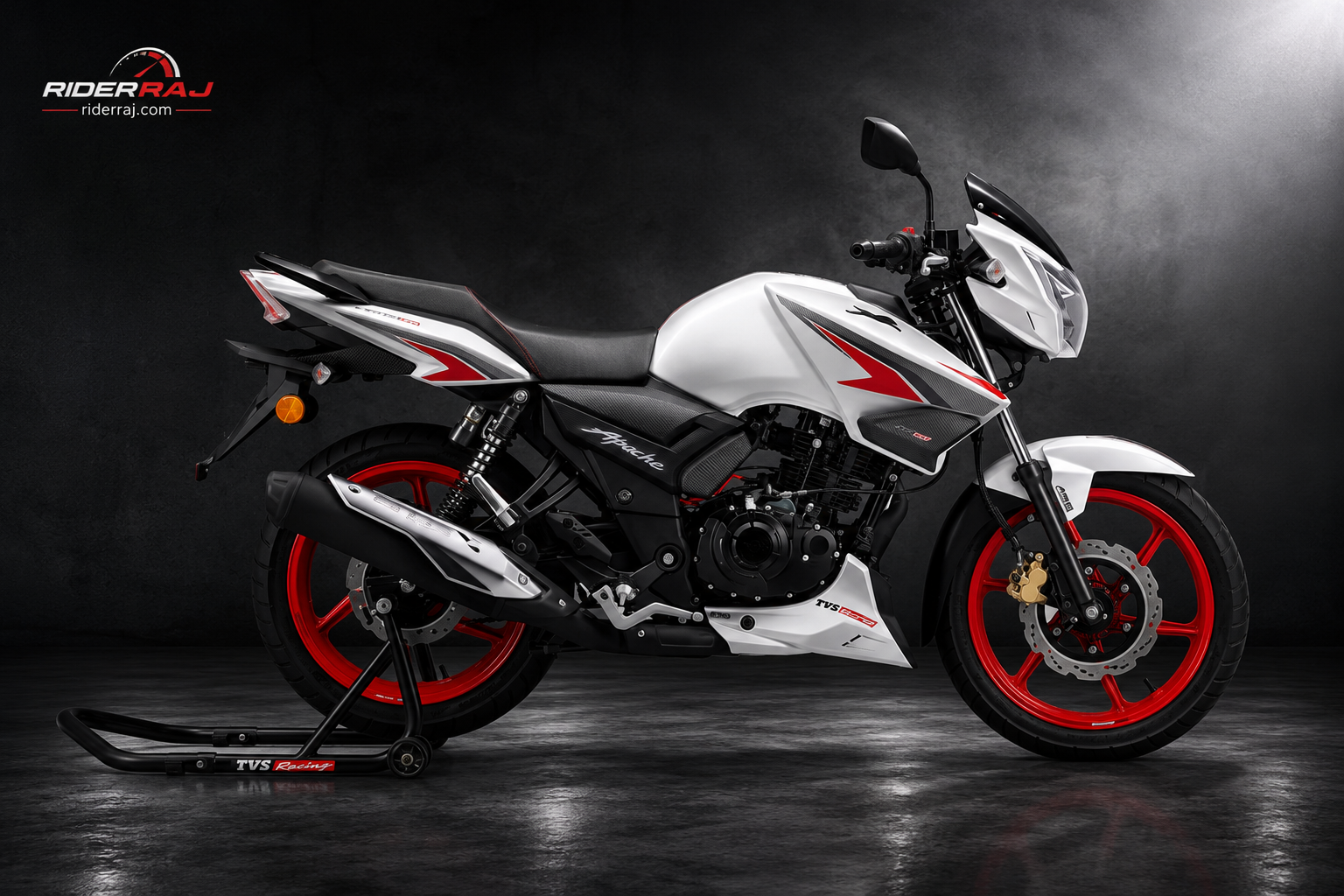 TVS Apache RTR 160 side profile design and styling