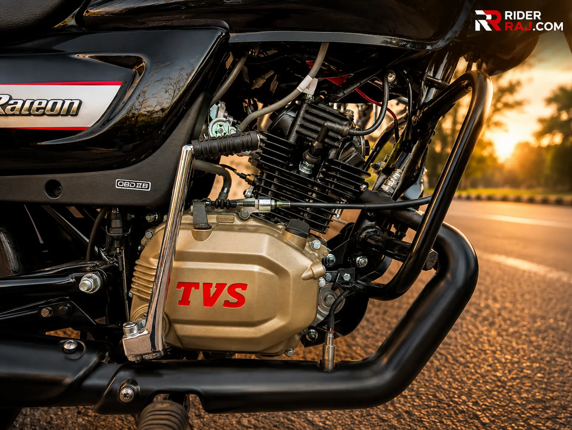 TVS Radeon 110 Engine Close Up