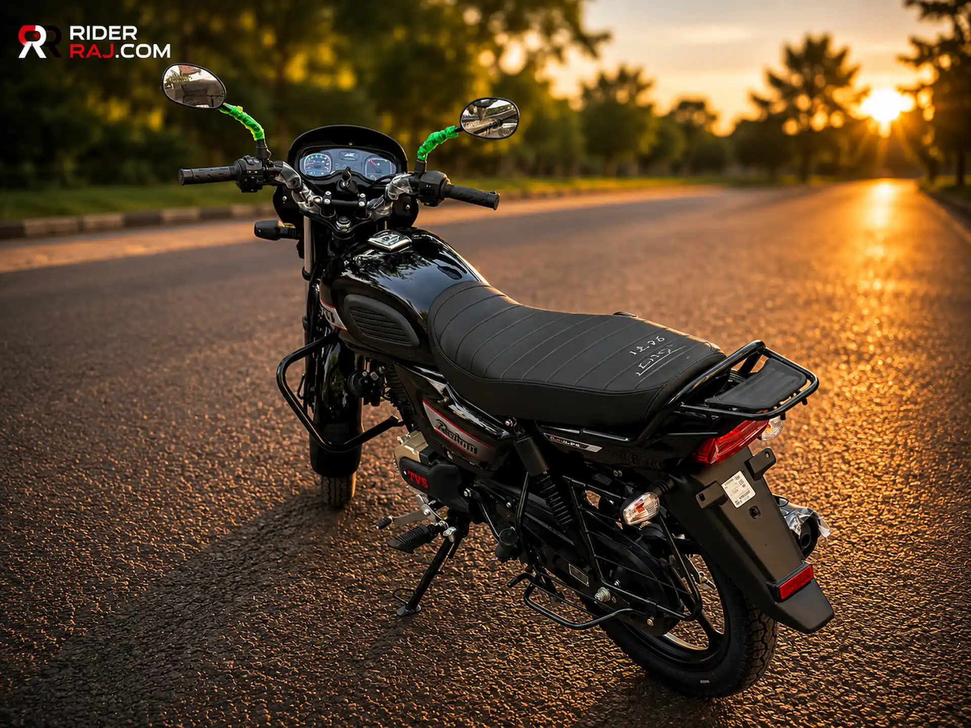 TVS Radeon Rear Three Quarter View 2026